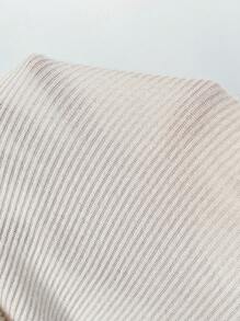 SHEIN T-shirt de maternité près du corps de couleur unie, tenue casual simple et à la mode pour l'automne