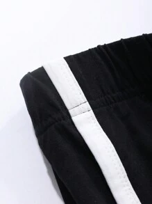 Dazy Plus 拼色短袖睡衣套装短裤家居服运动休闲四季