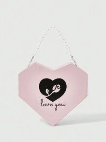 ROMWE Kawaii Caja de regalo de joyería minimalista y práctica para el Día de San Valentín de la mujer - Multicolor - Ver 2