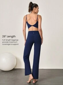 GLOWMODE 29" FeatherFit™ Ease Into It Wide Leg Ultra High-Waist Leggings With Pocket Fall
