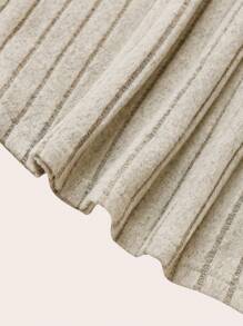 Celure Plus Size Elegant Casual Ribbed Fuzzy Fishtail Skirt