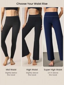 GLOWMODE 29" FeatherFit™ Ease Into It Wide Leg Ultra High-Waist Leggings With Pocket Fall