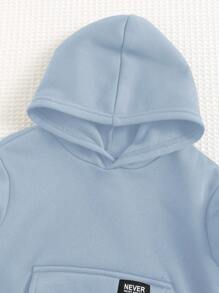 Cozy Pixies Toddler/Infants Casual Hoodie Sweatshirt With Front Pocket, Long Sleeve, Thermal Lined, For Autumn/Winter