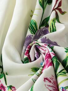 SHEIN LUNE 大码女式花卉印花吊带背心，夏季 - 彩色 - 查看 5