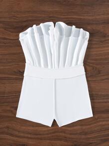 Swim Lushoire Women's Solid Color Side Split Beach Pants For Summer Vacation