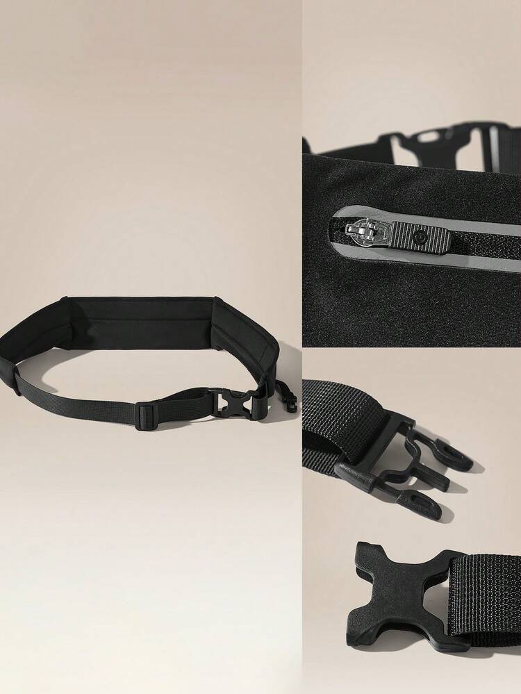 On The Move Lightweight Reflective Running Belt Bag With Adjustable Waist