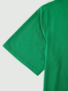 Manfinity LEGND Camiseta casual masculina com estampa de manga curta e gola redonda para uso diário