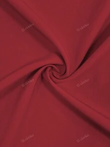 Vestito fluido e allentato con scollo a V, maniche lunghe, orlo svasato e spacchetto, stile vacanziero