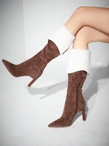 SheIn ICON Women's Fashion Boots - Camel - View 2