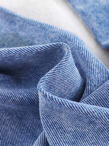 Cozy Pixies Pantalones vaqueros suaves y holgados de mezclilla azul desgastada con lazo lateral lindo para niñas, ropa de niñas para otoño e invierno, atuendos para volver a la escuela