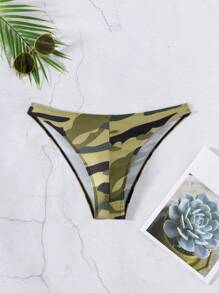 Manfinity Swimmode 男士迷彩印花简约游泳短裤，休闲度假