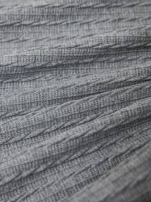 SHEIN Plus Size Women Floral Texture Material Hooded Patchwork Stripe Loose Casual Long Dress, Suitable For Outdoor & Workwear In Autumn/Winter