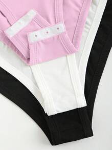 Sweetra Solid Color Simple Fashion Casual Everyday Bodysuit