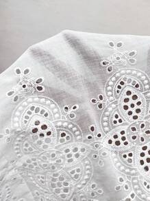 SHEIN Maternity Top Solid Color Short Sleeve, Casual & Fashionable For Daily Wear