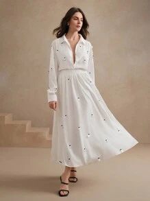 Anewsta 女士白色吊坠两件套春季女士服装、度假 - 白色 - 查看 5