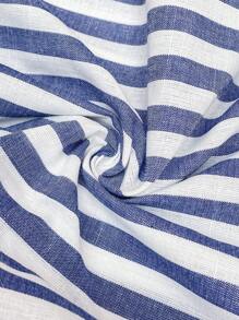 SHEIN Maternity Casual Stripe Pants, Stylish Everyday Wear - Blue and White - View 7