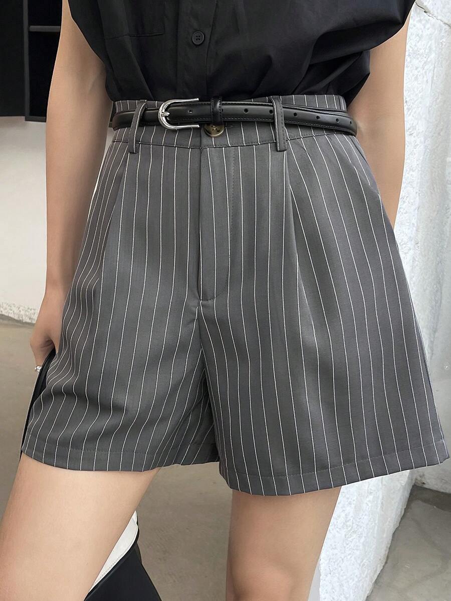 DAZY Damen gestreifte locker sitzende Shorts, Lässig und modisch für den täglichen Sommertrag