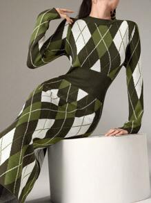 Modelyn 休闲简约风格毛衣裙，适合日常穿着