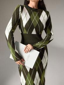 Modelyn 休闲简约风格毛衣裙，适合日常穿着