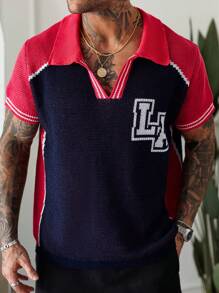 Manfinity Homme Men's Simple Casual Knit Sweater, Everyday Wear - Multicolor - View 5