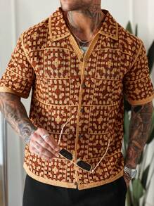 Manfinity RSRT 男士简约时尚休闲针织毛衣，日常穿着 - 彩色 - 查看 8