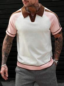 Manfinity Homme Men's Simple Stylish Casual Knitted Sweater, For Daily Wear - Multicolor - View 1