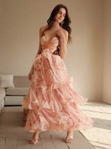 Anewsta Vestido de mujer de tirantes finos y espalda descubierta, sexy, adecuado para fiestas, bailes y vacaciones de verano