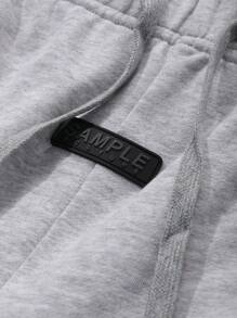 DAZY Men's Simple Print Casual Street Shorts - Grey - View 7