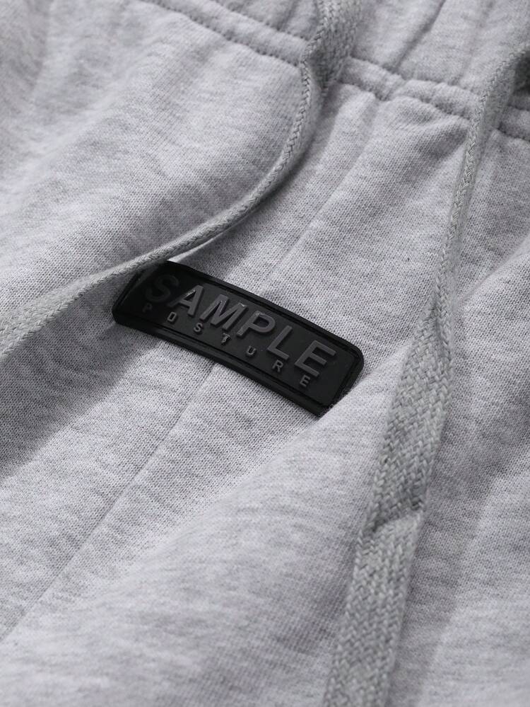 DAZY Men's Simple Print Casual Street Shorts - Grey - View 7