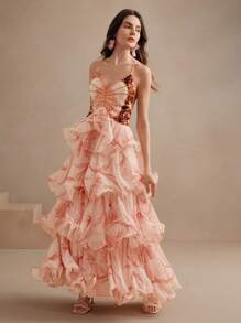 Anewsta Vestido de mujer de tirantes finos y espalda descubierta, sexy, adecuado para fiestas, bailes y vacaciones de verano