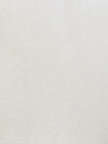 SHEIN Clasi Blusa de manga larga con cuello de volantes, panel de encaje de contraste y unicolor para mujeres de tallas grandes