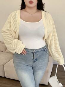 Dazy Plus 纹理面料前开短款轻便夹克，春夏