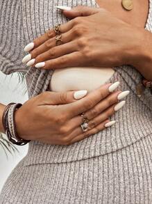 SHEIN Maternity Nursing Dress, Casual And Stylish For Everyday Wear - Khaki - View 7