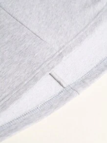 SHEIN LUNE Women's Light Grey Summer Effortless Chic Everyday Elegant Knit Collared Half Zip Sleeveless Dress With Pockets,Waist Cinching And Ruffle Hem - Light Grey - View 5
