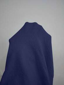 Chiquease 2024 New Fashionable Design Knit Dress - Navy Blue - View 7