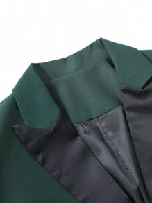 Manfinity Mode 1 套加大码男式纯色西装，包括夹克和裤子