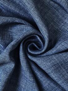 Breezaya Plus Size Women V-Neck Off Shoulder Ruffle Romper - Navy Blue - View 5