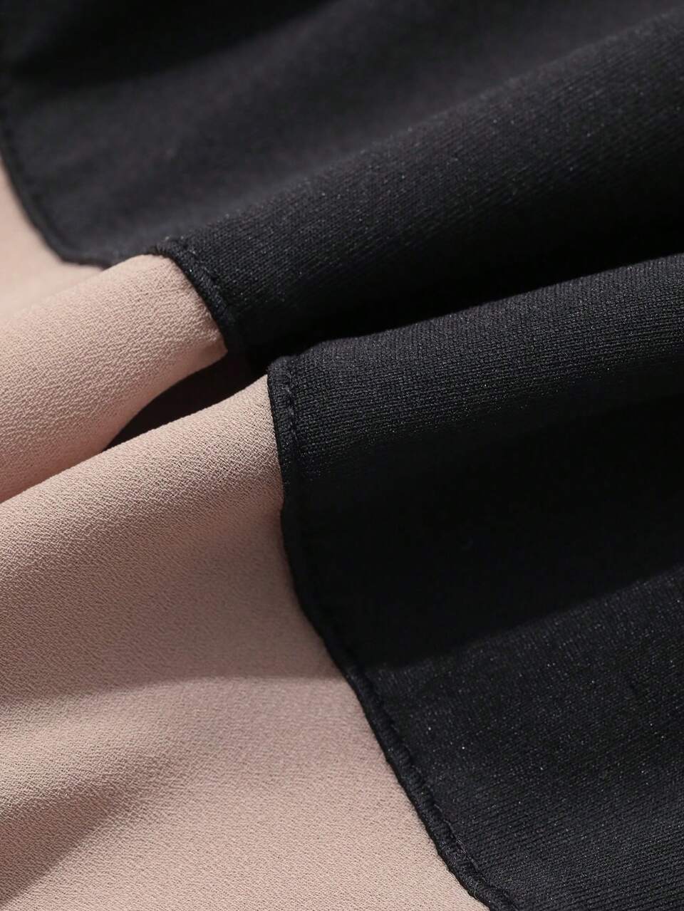 Color Block Ruffle Hem T-Shirt Dress For Women Sundress,Casual Women Dresses