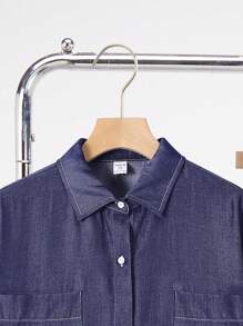 SHEIN Set de 2 piezas para niños adolescentes, camisa de manga corta informal + pantalones cortos, estilo callejero punk rock para uso diario, fiestas, festivales de música, primavera/verano - Multicolor - Ver 6