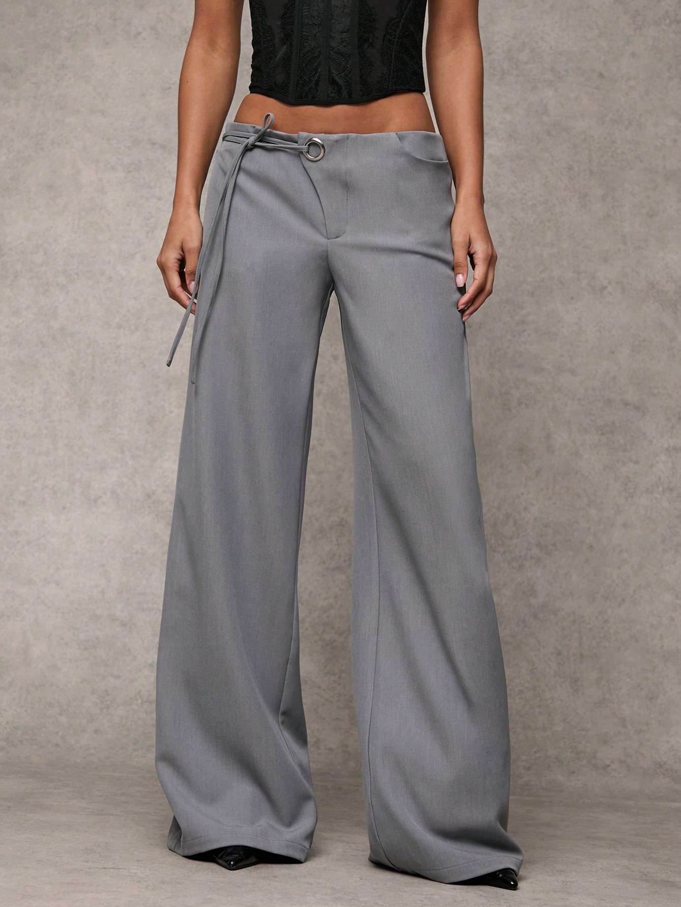 Wide Leg Drawstring Pants
