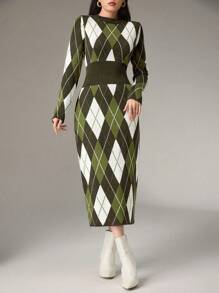 Modelyn 休闲简约风格毛衣裙，适合日常穿着