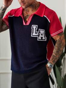 Manfinity Homme Men's Simple Casual Knit Sweater, Everyday Wear - Multicolor - View 3