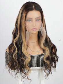 1B/27 Transparent Lace Ombre Honey Blonde Piano Color Body Wave Pre Plucked 13x6 Ombre Body Wave Wig Salon Hair Color Wigs Human Hair For Women - S1/27 - View 4