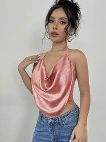 Firerie Women Sexy Floral Print Mesh V-Neck Sleeveless Tight Camisole, Suitable For Party And Everyday Wear