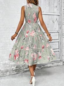 EMERY ROSE Ladies' Simple Fashionable Casual Daily Dress - Green - View 2