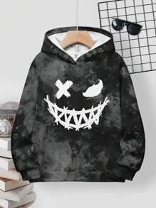 Tween Boy Casual Loose Comfy Long Sleeve Sweatshirt - Multicolor - View 1