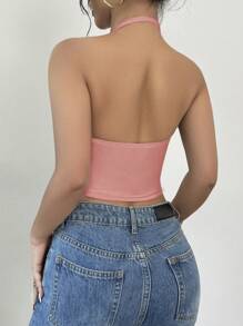 Firerie Women Sexy Floral Print Mesh V-Neck Sleeveless Tight Camisole, Suitable For Party And Everyday Wear