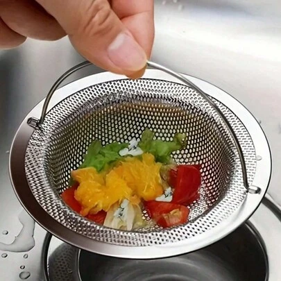 1PC Kitchen Sink Strainer, Stainless Steel Sink Drain Strainer,Kitchen Accessories,Food Catcher For Most Sink Drains Kitchen Sink Basket Strainer Steel Sink Filter Valentine DAY, Valentines Wedding, Birthday, Kitchen, Kitchen Accessories, Kitchen Accessories,Fall Decor