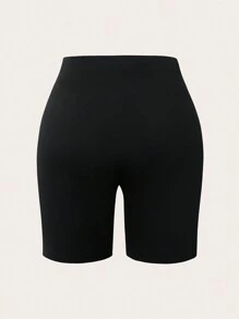 SHEIN LUNE Leggings courts décontractés à encolure en V, tailles plus, en plusieurs couleurs. Style bohème vintage - Multicolore - Voir 10