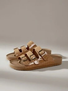 Solecia Women's Fashion Open Toe Tie Up Casual Comfortable Flat Sandals, Suitable For Spring/Summer Vacation Season Spring Shoes Spring Break Easter - Brown - View 4